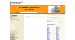 Desktop Screenshot of leadingcontractors.com